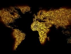 Binary Code World Stock Footage