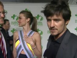 INTERVIEW - Orlando Bloom on what he appreciates about the work Global Green at Global Green USA's 10th Annual Pre-Oscar Party Stock Footage