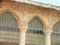  MS PAN View of Thanjavur Palace / Thanjavur, Tamil Nadu, India Stock Footage