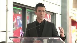 Maroon 5 lead singer Adam Levine gets star on the Walk of, calls himself Ã¢Â€Â˜the luckiest guyÃ¢Â€Â™ News Clip