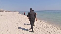 Armed Security On Sousse Beach News Clip
