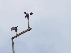 wind barometer in rain seasons Stock Footage