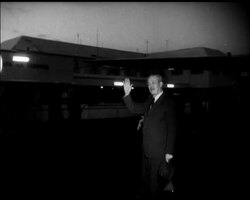 HAROLD MACMILLAN AND JOHN F KENNEDY - BERMUDA MEETING - NO SOUND News Clip