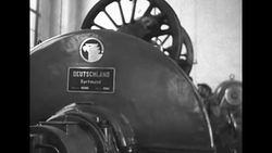 Mechanics work on captured German train repurposed for the Allied war effort News Clip