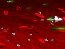 Medical nanotechnology robot Stock Footage