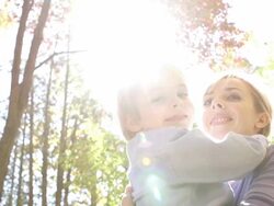 Mother and son. Stock Footage