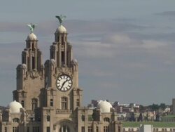 UK Northern City & Industrial North Aerials News Clip