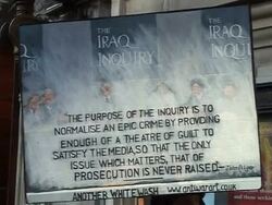 CLEAN:Protest as British PM faces Iraq war questions News Clip