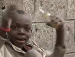 Kenyan Street Boys Stock Footage