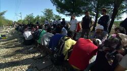 Thousands Of Migrants Flow Past Greek and Macedonian Border News Clip