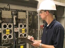 Electrical Contractor Stock Footage