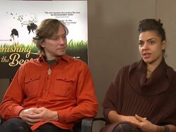 Vanishing of the Bees Interview Stock Footage