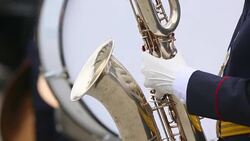 military brass band Stock Footage