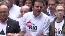 CLEAN : Brazilian protesters oppose law News Clip