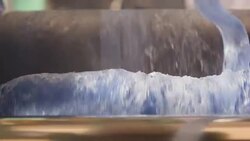 Roller of Calendering Machine Stock Footage