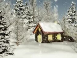 Christmas snow falling (loop) Stock Footage