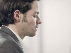 Pianist composing music Stock Footage