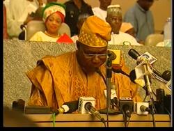 NIGERIA: PREIDENT ELECT OBASANJO SPEECH (2) News Clip