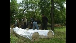 Siege of Sarajevo during Bosnian War - Families burying dead News Clip