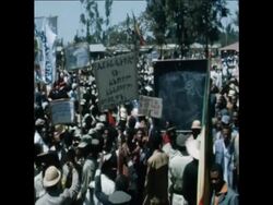 SYND 22 2 75 ANTI-ERITREA DEMONSTRATION IN ADDIS ABABA Instructional Video