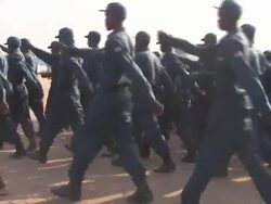 Southern Sudan Police Recruits Training News Clip