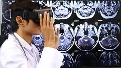 Male Doctor using Virtual reality, Healthcare And Medicine Concept Stock Footage