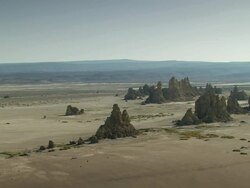 WS Rocks with relief / Djibouti ( Abe Lake), Djibouti Stock Footage