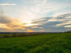 HD Motion Time-Lapse: Landscape At Sunset Stock Footage