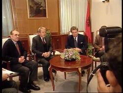 Albania - International negotiator meets president News Clip