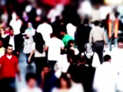 Crowd Walking Stock Footage