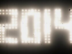 Countdown 2014 with Old Film Look Stock Footage