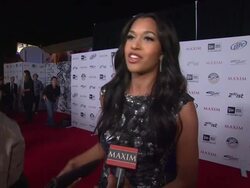 INTERVIEW: Kali Hawk talks about working on Bridesmaids at the 2011 Maxim Hot 100 Party With New Era, Miller Lite, 2(x)ist And Silver Jeans Co. at Hollywood CA. (Footage by WireImage Video/GettyImages) Stock Footage