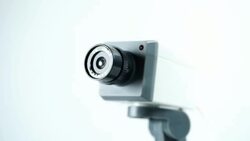 Security CCTV camera in studio Stock Footage