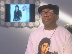 INTERVIEW: Spike Lee on Michael Jackon's albums, the universal appeal at Bad 25 Premiere: 69th Venice Film Festival on August 31, 2012 in Venice, Italy (Footage by WireImage Video/Getty Images) Stock Footage