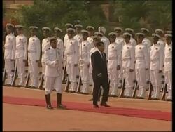 Myanmar military chief in India News Clip