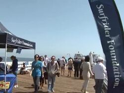 Matthew McConaughey at MaliBLUE Festival, Sponsored by Emergen-C and Surfrider Stock Footage