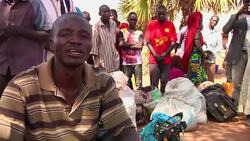 ONLY ON AP Nigerians displaced by Boko Haram's Islamic uprising in the country's northeast News Clip