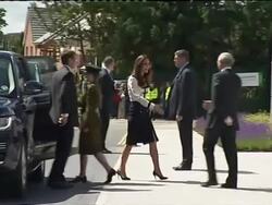 Catherine, Duchess of Cambridge Bletchley Park Arrival News Clip
