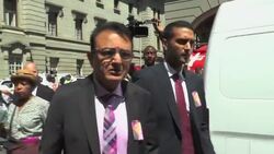 Car carrying Dewani leaves court, relatives, prosecutor reax, protest News Clip