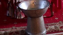 Babtismal Font Stock Footage