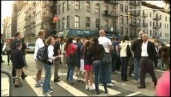 St Patrick''s cathedral ceremony for 9/11 anniversary, families arriving News Clip