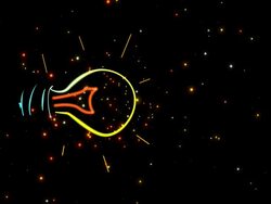 Light bulb vertical + alpha Stock Footage