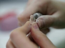 Dental technician working Stock Footage