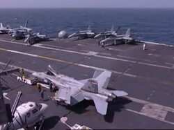 US aircraft carrier USS John C. Stennis in the Gulf News Clip
