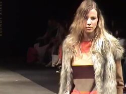 Models on the runway at Buenos Aires Fashion Week on February 25, 2011, in Buenos Aires, Argentina. (Footage by Meche Marmol/LatinContent/Getty Images) Stock Footage