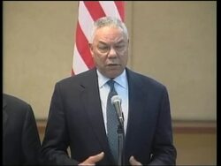 Powell arrives in Indonesia, presser News Clip