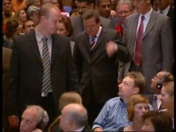 Chancellor at book fair, comments on Iraq News Clip