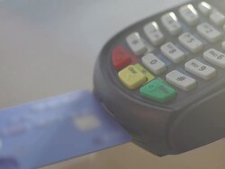 Credit Card Reader Stock Footage