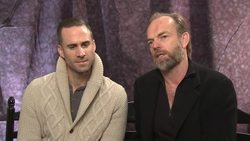 Hugo Weaving and Joseph Fiennes on walking News Clip