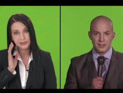 HD: Composition Of TV News Stock Footage